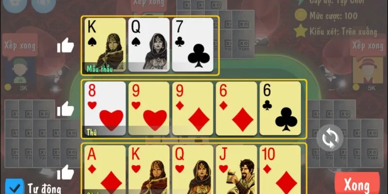 Các tổ hợp bài mạnh trong game